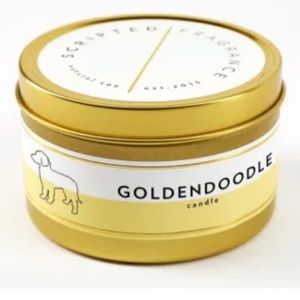 Goldendoodle Candle in Tin by Scripted Fragrance NEW Hand poured soy wax candle